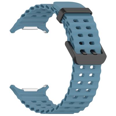For Samsung Galaxy Watch Ultra 47mm Silicone Watch Strap Dual Pins Buckle Sports Band