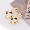 Spiral Twisted Hollow Out Dangle Earrings - Elegant & Unique Design E81
