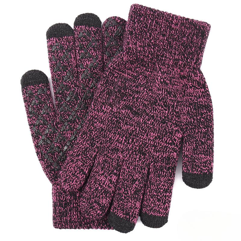 Touch Screen Gloves for Men with Larger and More Velvet Cold-proof and Warm Winter Knitted Gloves for Cold Protection and Touch Screen