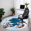 1pc Sonic Running Office Round Area Rug, Indoor Mat Suitable For Office, Under Office Chairs Bedroom Living Room Home Decor, Room Deco043