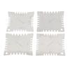 4Pcs Guitar Notched Radius Gauge Set Stainless Steel Fingerboard Ruler Fretboard Measuring Luthier