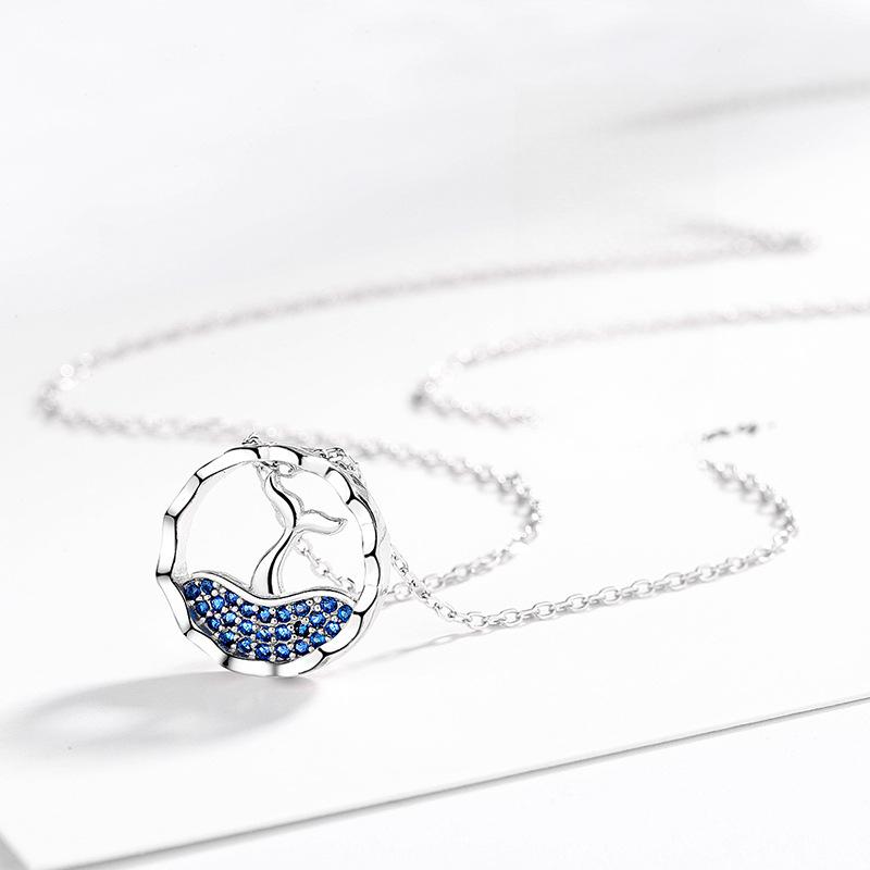 Mermaid Foam Diamond Necklace Korean Version Fashion Light Luxury Ins Wind Collarbone Chain To Send Boudoir Premium