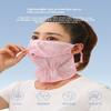 Anti-Uv Sunscreen Mask Breathable Ear Cord Face Cover Scarf Hanging Ear Dust-Proof Scarves Mask Summer Dust-Proof Veil