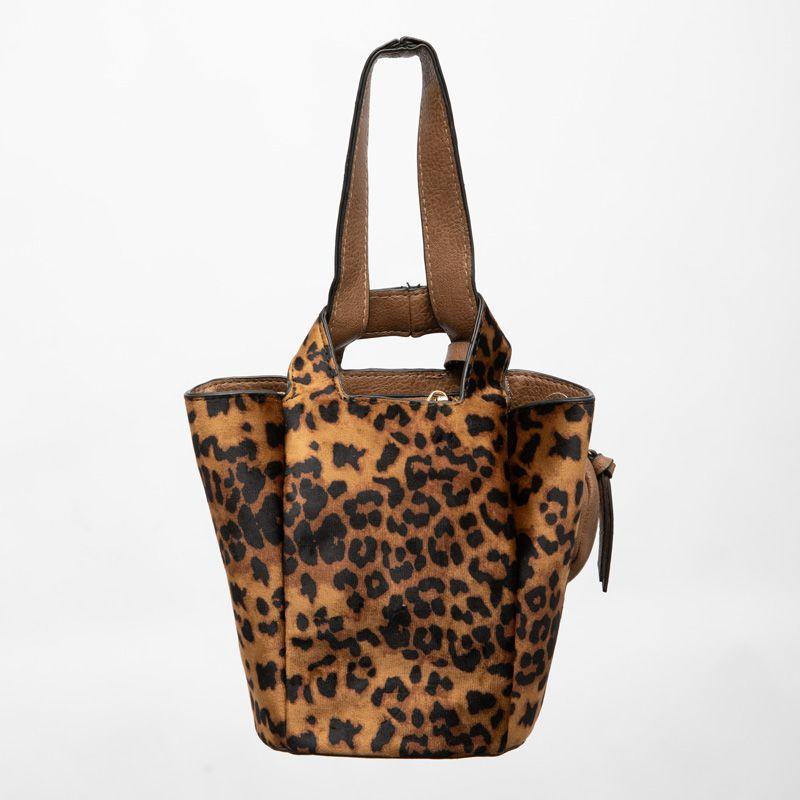 Sac imprimé léopard taissir 20x10x18cm avec trousse amovible Femme GEORGES RECH