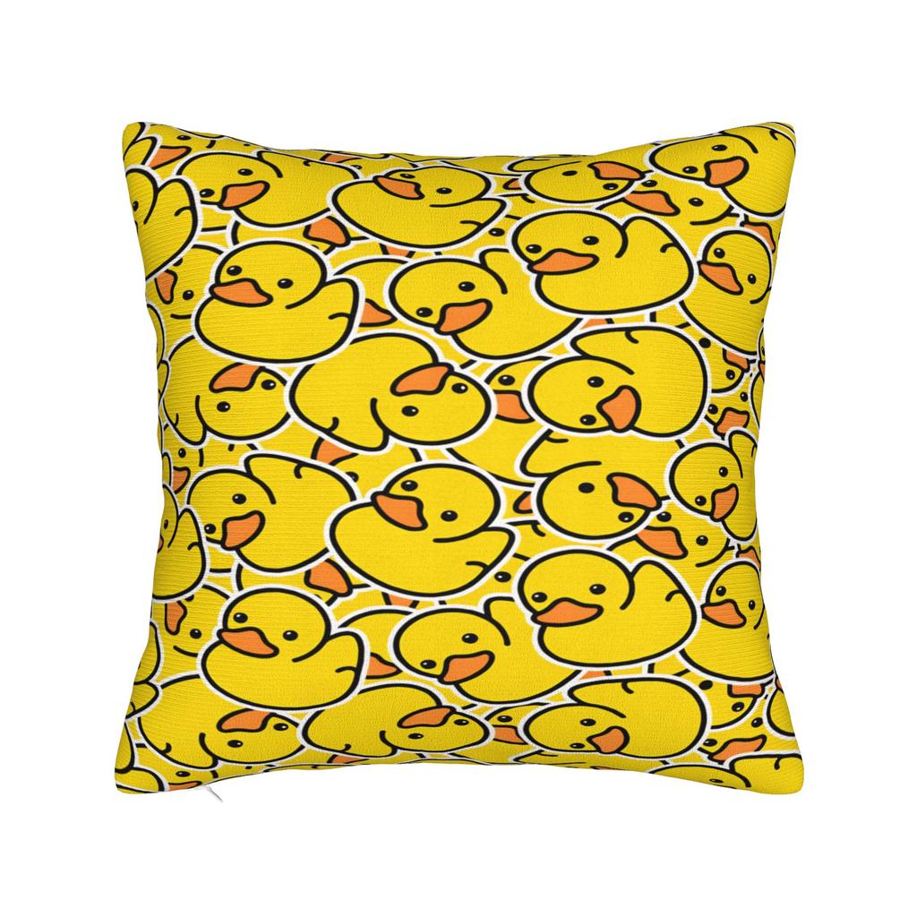 Yellow Rubber Duck Pillowcases Morden Pillow Case For Office Car Home Decor Print Pillow Cover