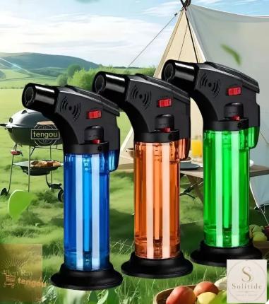 Multi-Purpose Torch Lighter for Cigars, Baking and Crafts, Adjustable Flame Kitchen Igniter