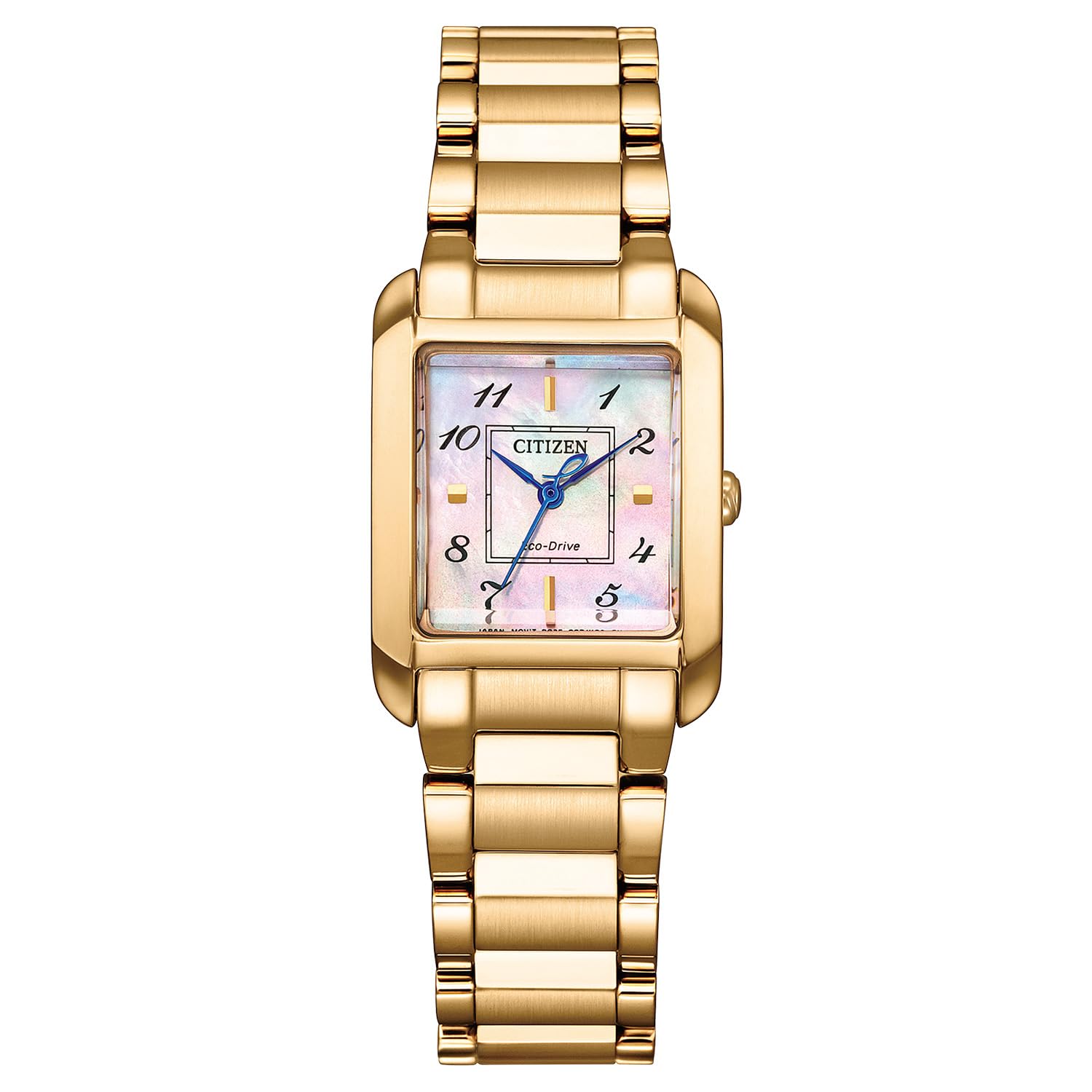 

Waterproof White Pearl SQUARE Collection Warm Gold Gold [Citizen] Eco-Drive EW5603-89Y Women s