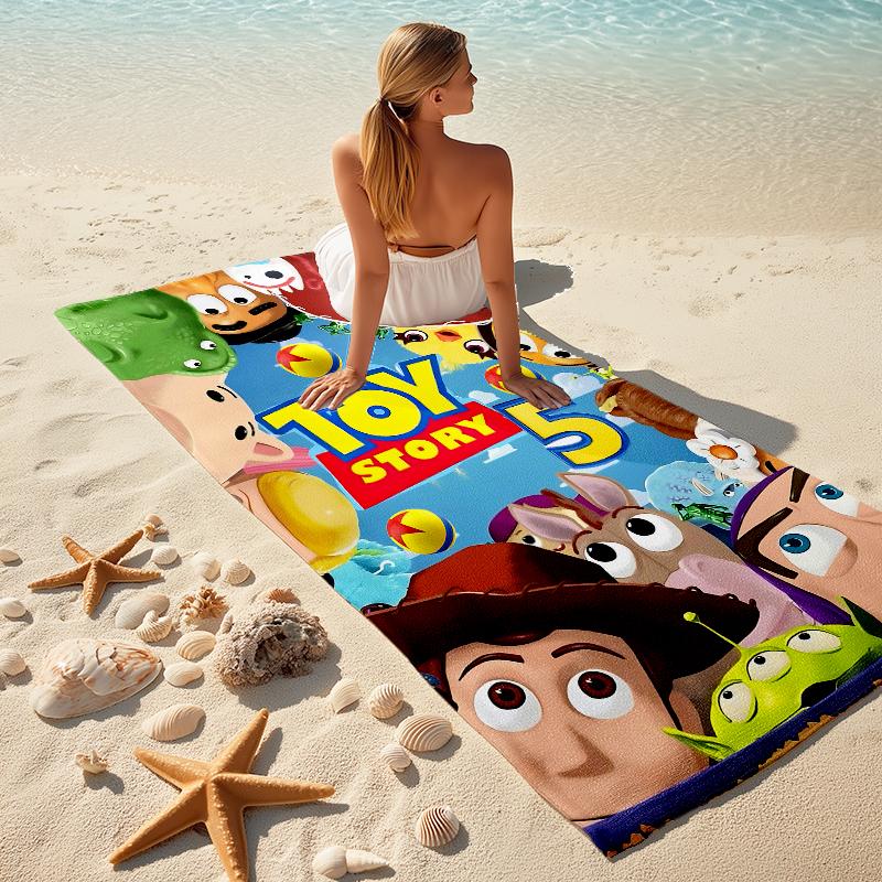 Toy Story Adventure Towel Large Quick-Drying Microfiber soft S-Square Pants-s Beach Towel for Travel Fitness Bathing Camping. 0730s102
