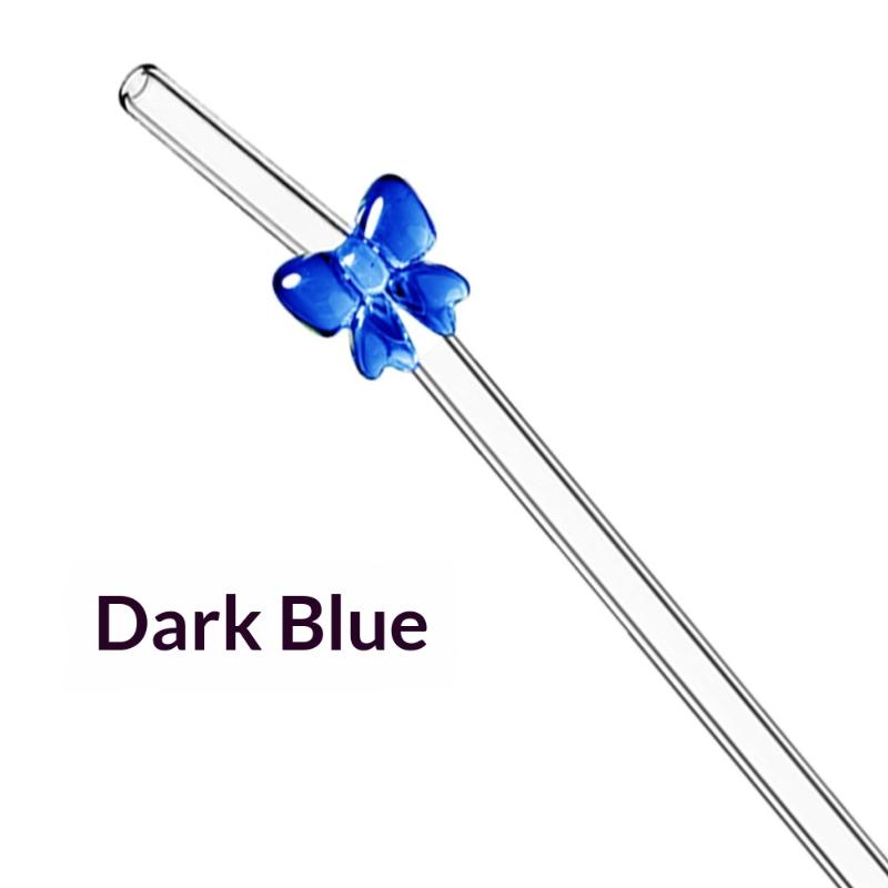 1Pc 8Mm Glass Straw, Reusable Drinking Straws Cute Butterfly Heat-Resistant Straw For Festival Party Wedding Cocktail Bar Beachs