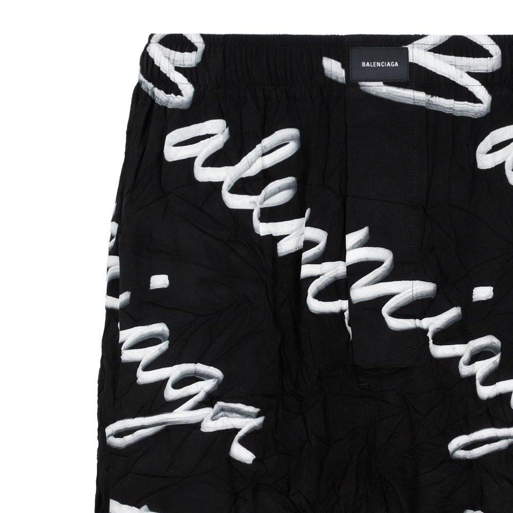 Balenciaga Scribble Logo Bermuda Shorts 672410TML131070