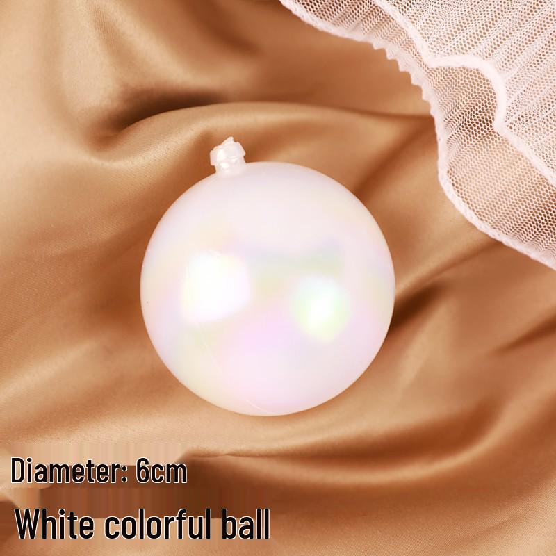 50-Piece Iridescent Wishing Balls: Colorful Transparent Cake Decorations for Birthdays
