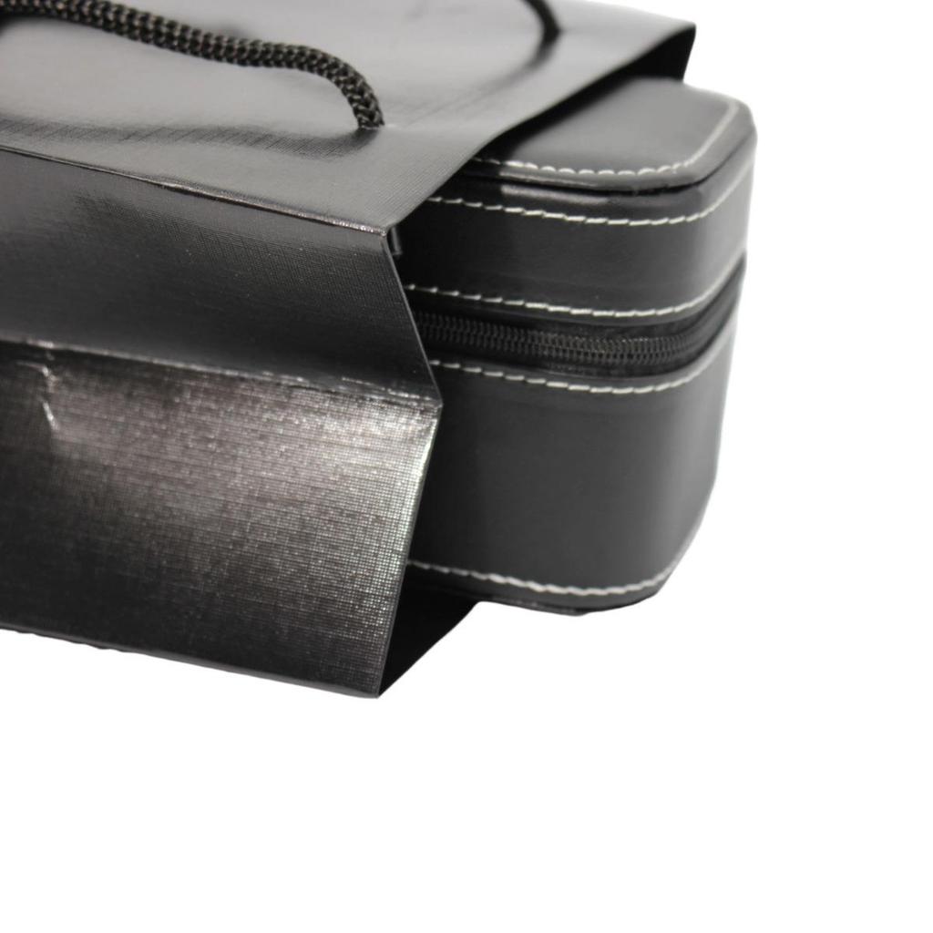 Luxury PU Leather Zippered Watch Box for Men