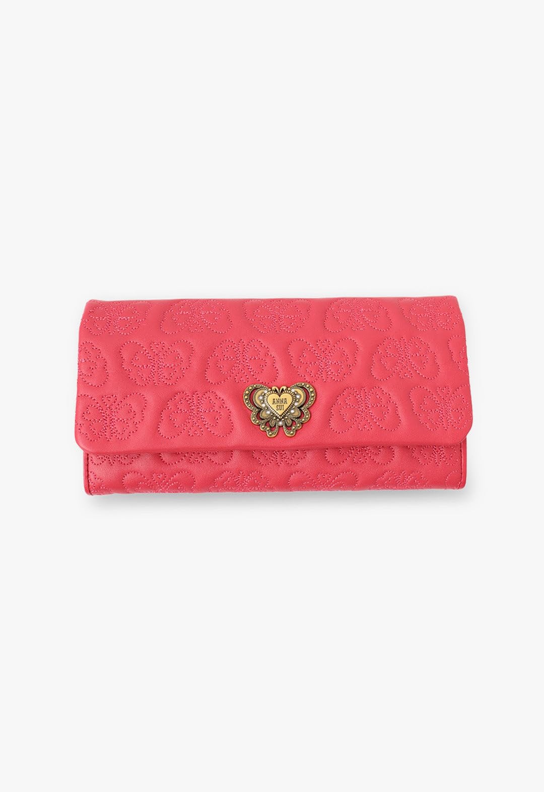 

Длинный кошелек на молнии ANNA SUI Chase L внутри обложки розовый