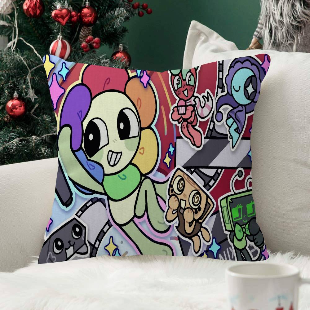 Cute Game Dandys Worlds Cartoon Pillow Cover Soft Decor Throw Pillow Case xcm Couch Home Decor for Living Room Party Gift