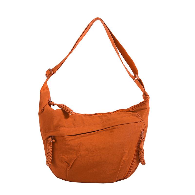 New Trendy Dumpling Bag Women's Fashion Nylon Women's Bag Versatile Simple Large Capacity Messenger Bag Female Student Small Cross Bag