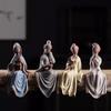 Creative Classical Chinese Style Four Beauties Figure Decoration, Zen Ceramic Boutique Maiden Home Decoration