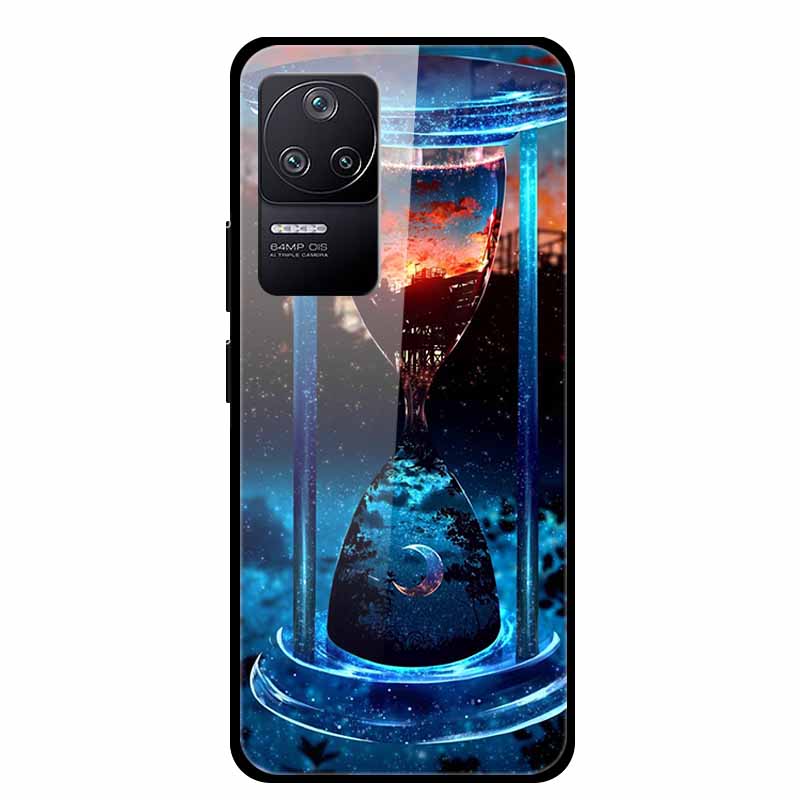 For Xiaomi Poco F4 5G Case Shockproof Tempered Glass Hard Back Cover For Xiaomi Poco F4 5G Covers PocoF4 F 4 Bumper Coque Case For Poco F4 5G