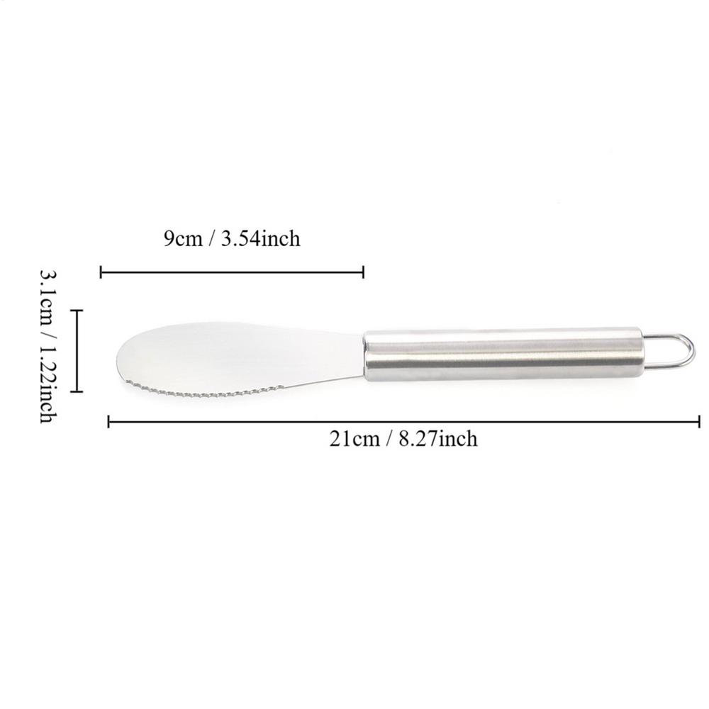 Stainless Steel Butter Spreader Kitchen Knives Stainless Steel Spreader Charcuterie Utensils For Kitchen Gadget For Cheese Jam
