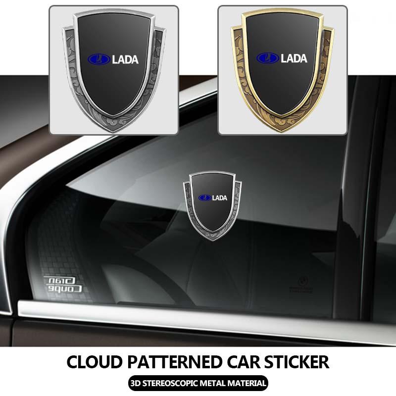 For Lada Car Styling Aluminum Alloy Decoration Stickers Body Decals Accesories Niva Priora 4x4 Urban Vesta Granta Riva Samara NN96