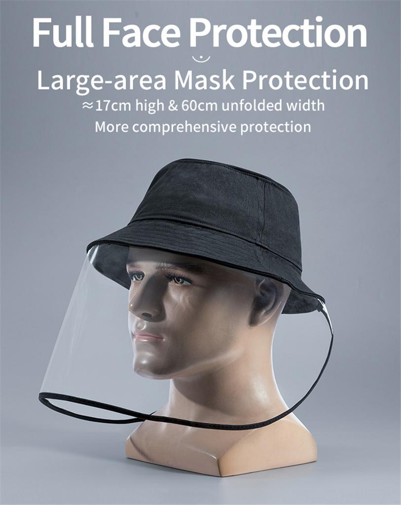 Full Face Shield Transparent Hat Splash Dust Proof Protection Cover Anti Saliva