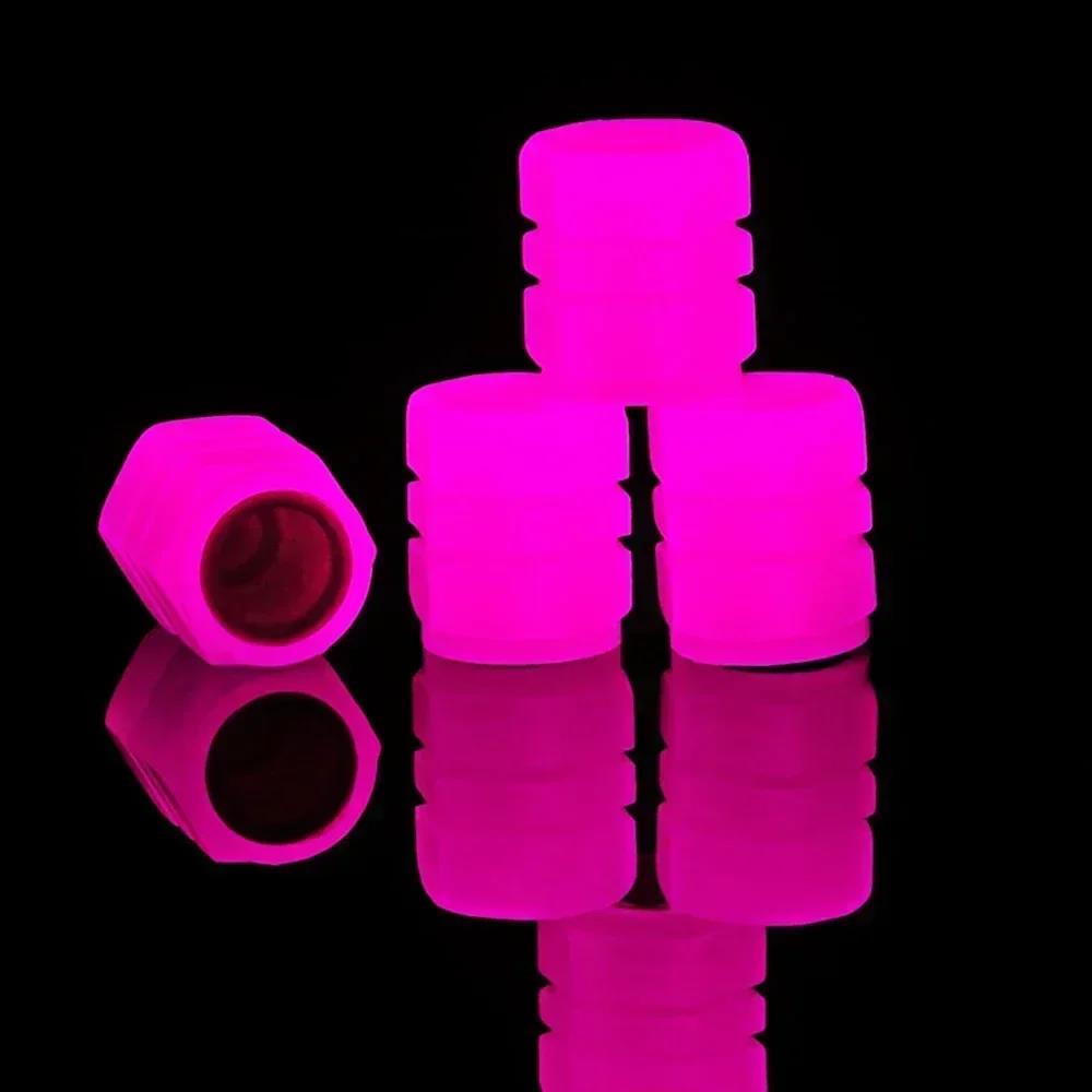 1-20PCS Luminous Car Tire Valve Cap Fluorescent Night Glowing Decor Motorcycle Bike Wheel Nozzle Dustproof Tyre Valve Stem Caps Valve Stems 1