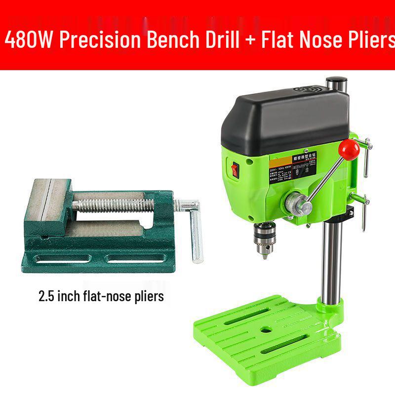 High-Precision Mini Drill Press 220V: Industrial Grade Electric Bench Drill for Multifunctional Household Use