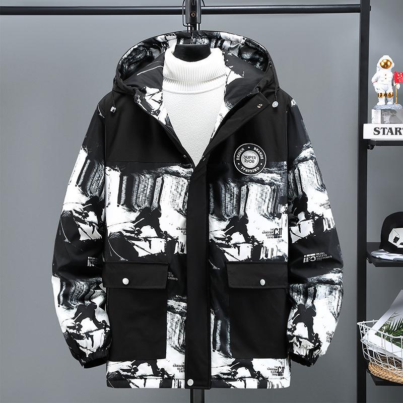 Trendy Plus Size Men`s Winter Jacket: