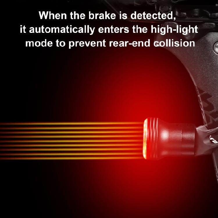 Bicycles Tail Light Watertight Bike Rear Light Rechargeable LED Rear Light, Cycling Riding Safety Flashlight Taillight