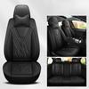 Full Set 5-Seat Premium Nappa Leather Car Seat Covers with 2 Headrest Breathable and Waterproof Seat Covers for Most Cars