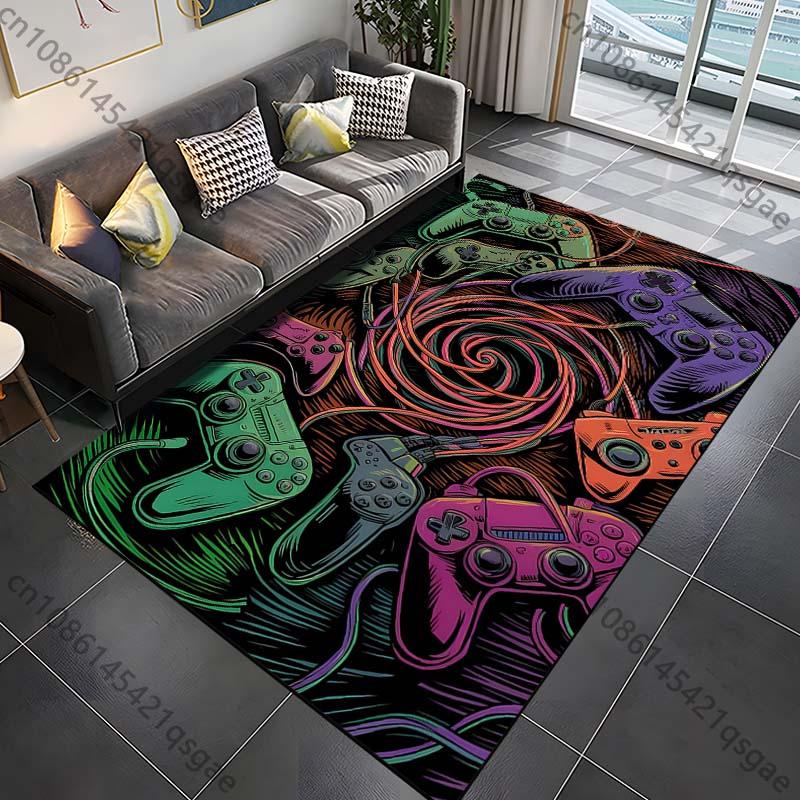 15 Sizes Modern Gamer Carpet Rug for Bed Room Living Room Bathroom Mat Creative Door Mat Cloakroom Home Decor Play Room Area Rug