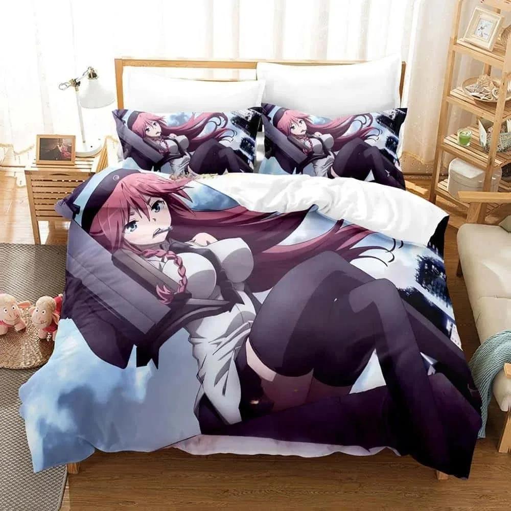 3D Print Anim Lilith Asami Trinity Seven Bedding Set Single Twin Full Queen King Size Bed Set Adult Kid Bedroom Duvet Cover Sets