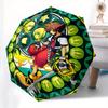 Stained Keyblade Art Print: Kingdom Hearts Fan ArtworkUmbrella, Portable 3-Fold Compact Umbrella for Men & Women Gift