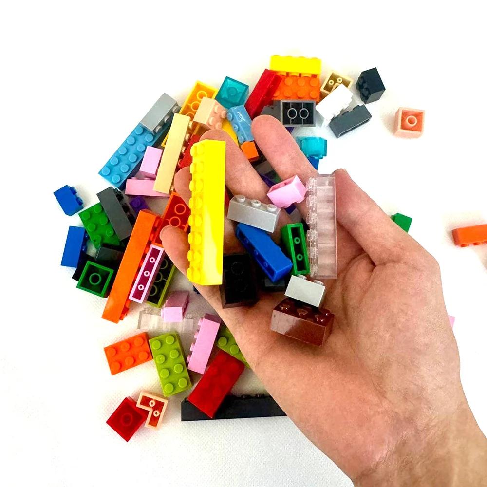 104Pcs Mixed Thick Figure Building Blocks 12 Size 16 Colors MOC Bricks Creative Toys for Children 6-12y