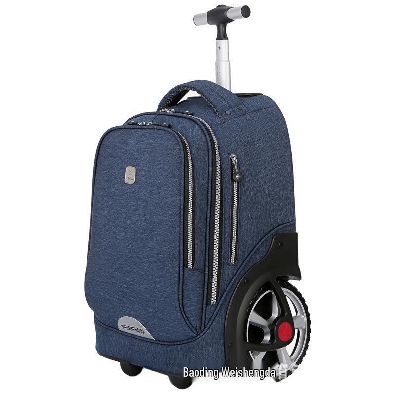 Vistar Climbing-Stairs Water-Resistant Trolley Backpack with Large Wheels & Capacity for Students