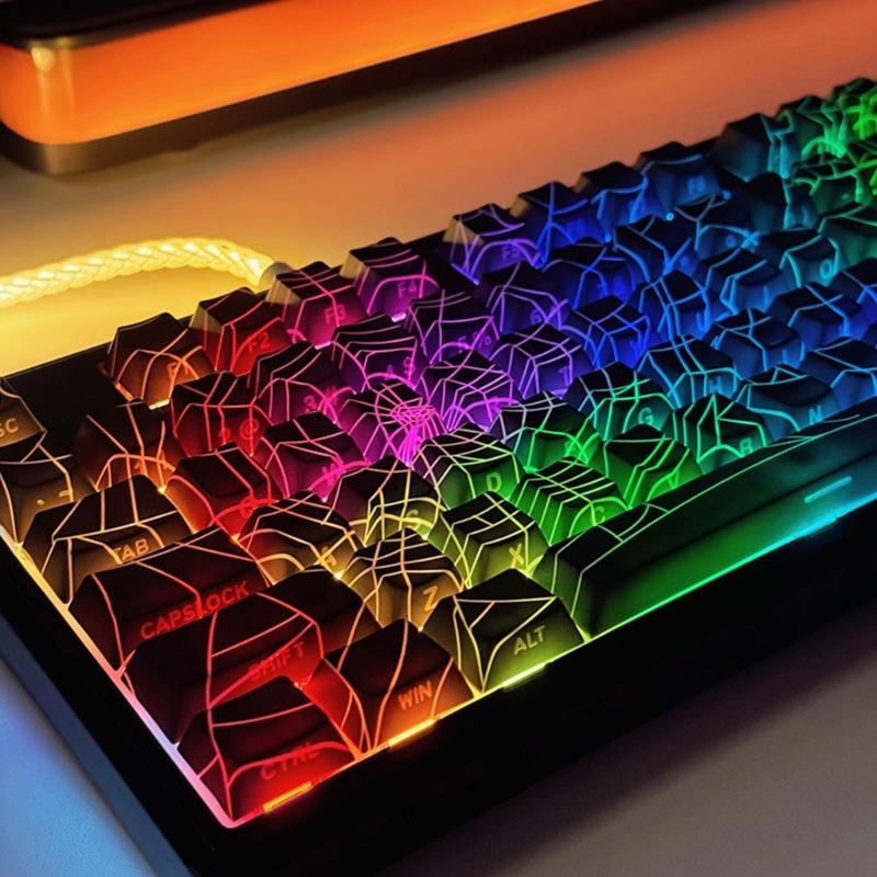 Odolnost PBT Klávesnice 130ks/Sada S Potiskem Tepelnou Sublimací Boční Gravírování Klávesnice Pro Zlepšení Zkušenosti s Psaním