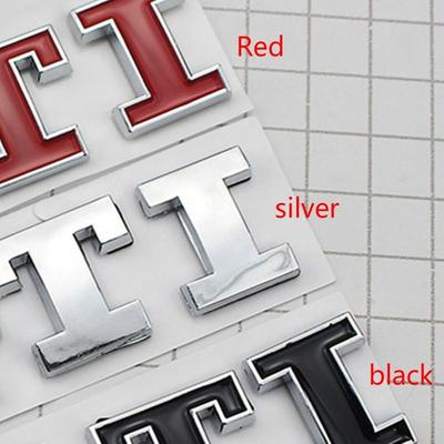 Pour Golf MK6 MK7 POLO chaud 8.5*2.5 cm ABS placage noir rouge argent voiture Logo coffre arrière Logo Logo Auto accessoires