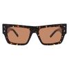 Mcm Brown Browline Unisex Sunglasses Mw0014 52e 53