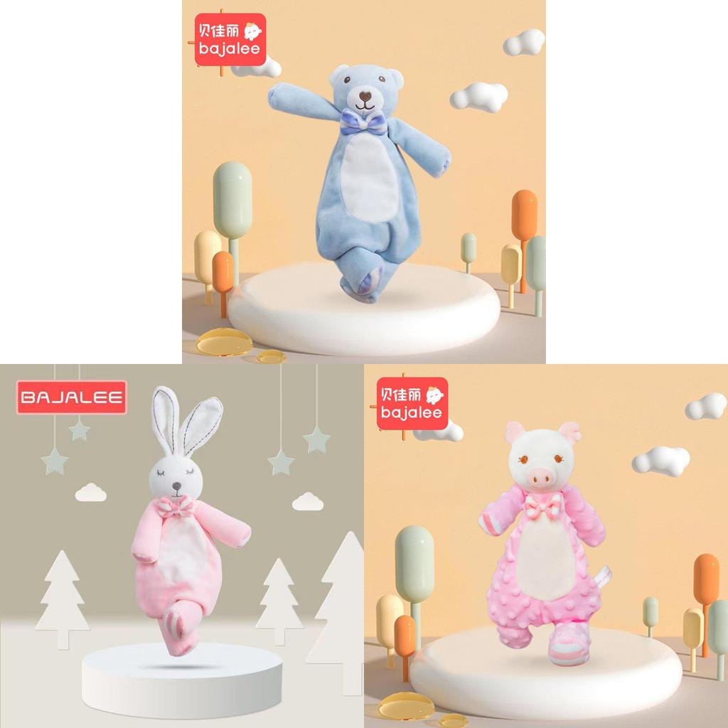 Baby Animal Plush Toy With Chewing Texture For Newborn Sleep And Comfort