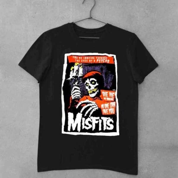 Футболка The Misfits Movie Psycho Fiend Skull Danzig Horror Punk, Размеры S-5XL, Унисекс S