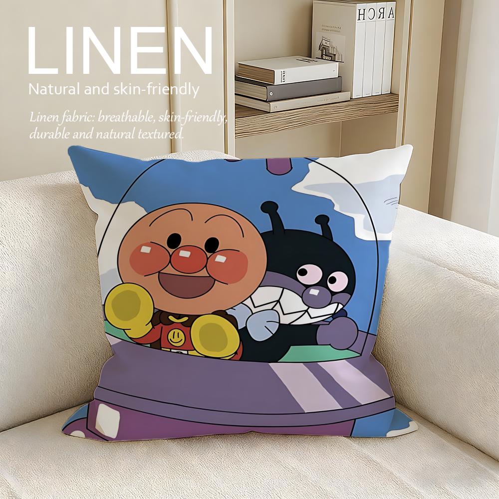 

Kids Anpanman Cushion Cover Pillowcase Set Pcs x x Breathable Washable Sofa Cushion Cover 30X30cm