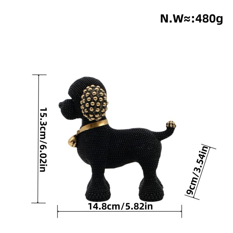Modern Minimalist Resin Dog Figurine Home Decor Living Room Shelf Cabinet Entryway Gift