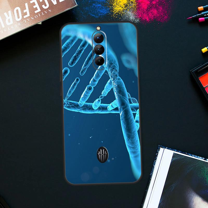 Science DNA Biology Case For ZTE Nubia Red Magic 9 8 8S Pro Plus RedMagic 6S 7S Pro 6 7 Pro 5S 6R 5G Back Cover