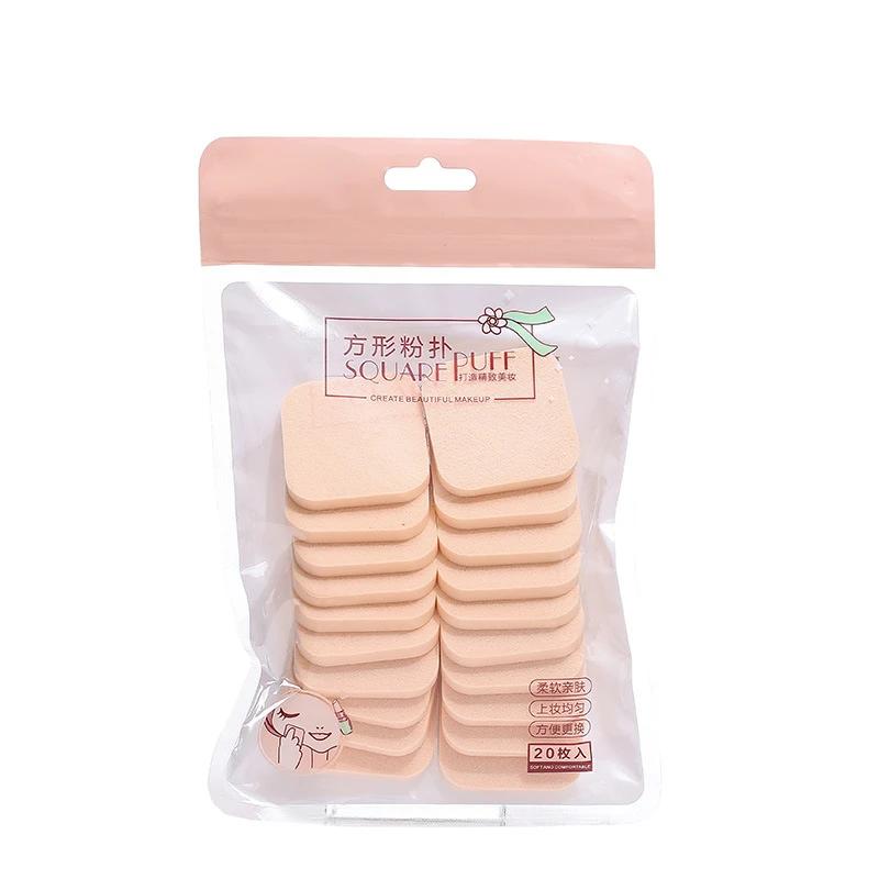 

20pcs/pack Makeup Sponge Powder Puff Wet And Dry Use Facial Foundation Beauty Cosmetic Facial Face Sponge Puff Makeup Tool