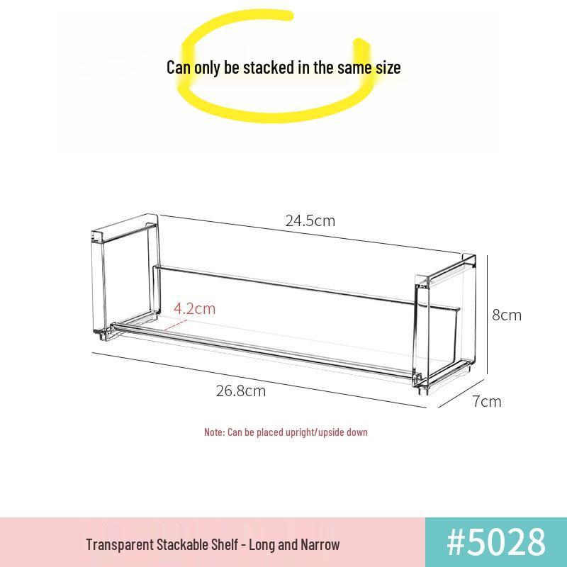 Simple Transparent Action Figure Display Shelf - Stackable Layers