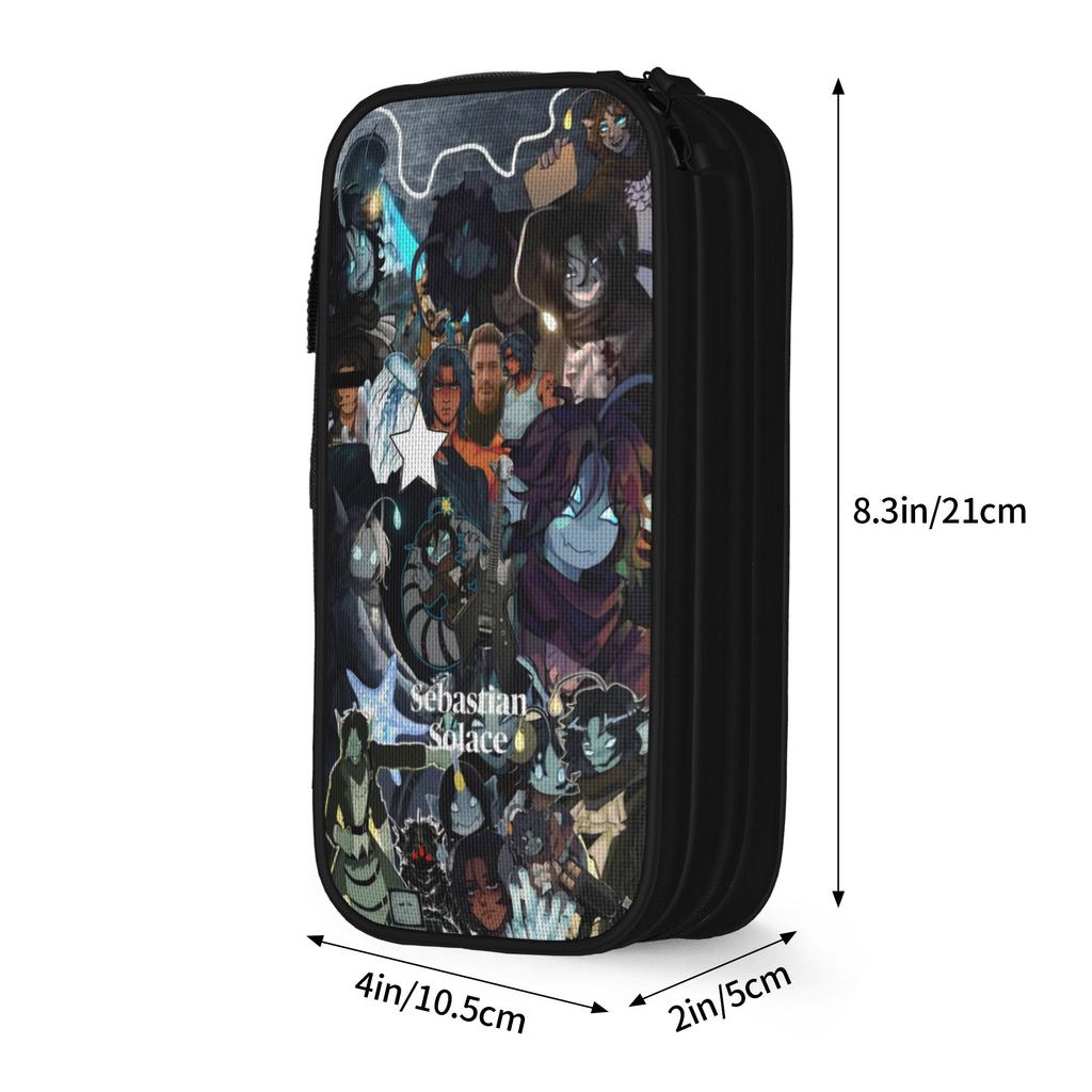 Classic Sebastian Solace Pencil Cases Pencil Pouch Pen Holder for Girls Boys Big Capacity Bags Students School Zipper Stationery