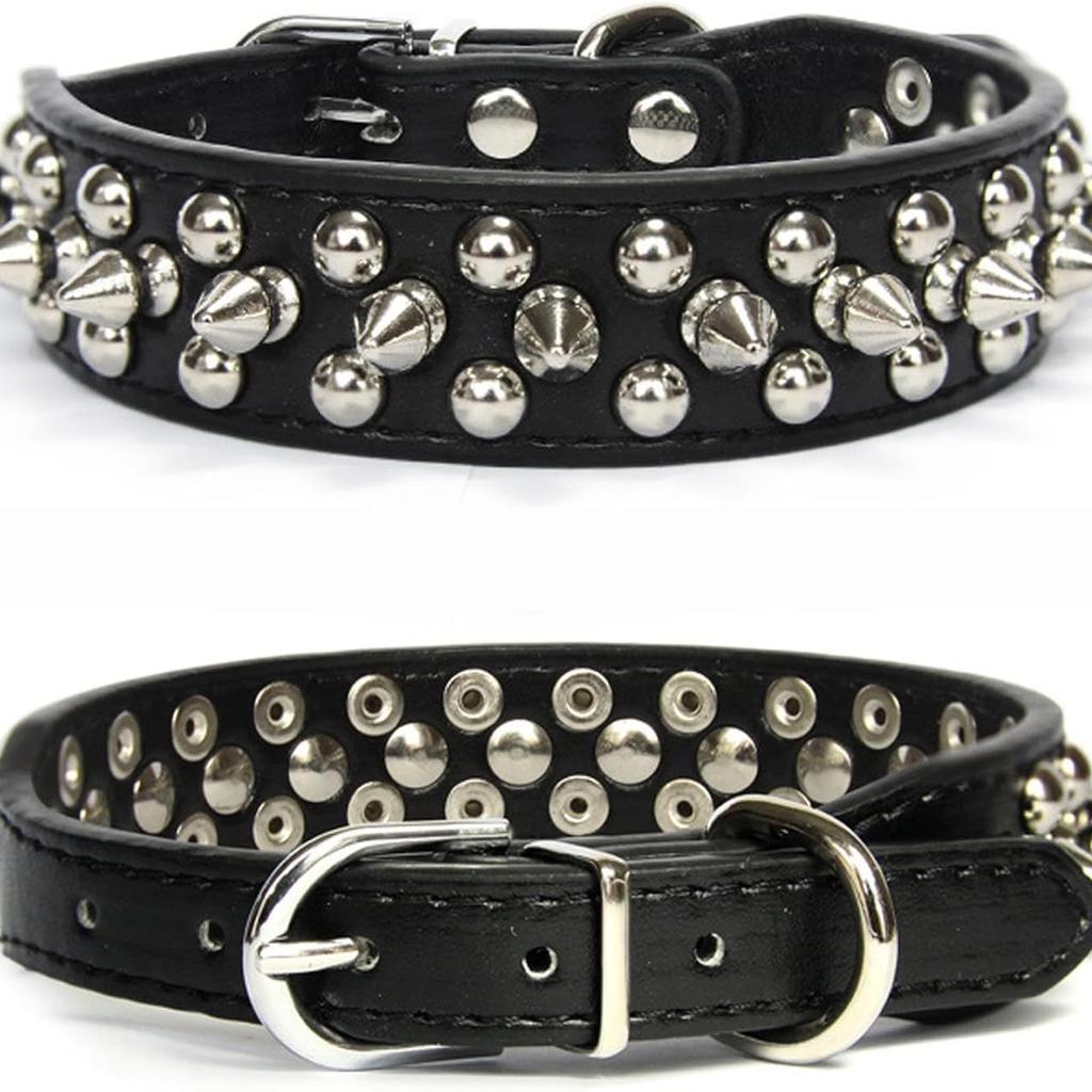 Pet Collar Anti-Bite Rivet Dog Collar Medium Large Dog Dog Dog Neck Punk Style Cat Dog Collar