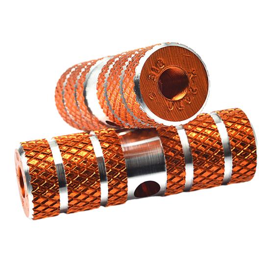 2Pcs Aluminum Alloy Bike Pegs Foot Pedals Backseat Stands Foot Rest Anti-Slip Stunt Pedal for BMX Mountain Road Bicycle Cycling Accessories