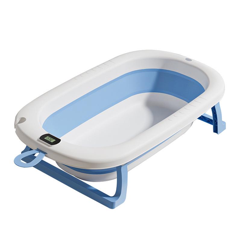 Foldable Baby Bathtub - Large, Sit or Lie for Kids, Newborn Bath Essentials for Home Use