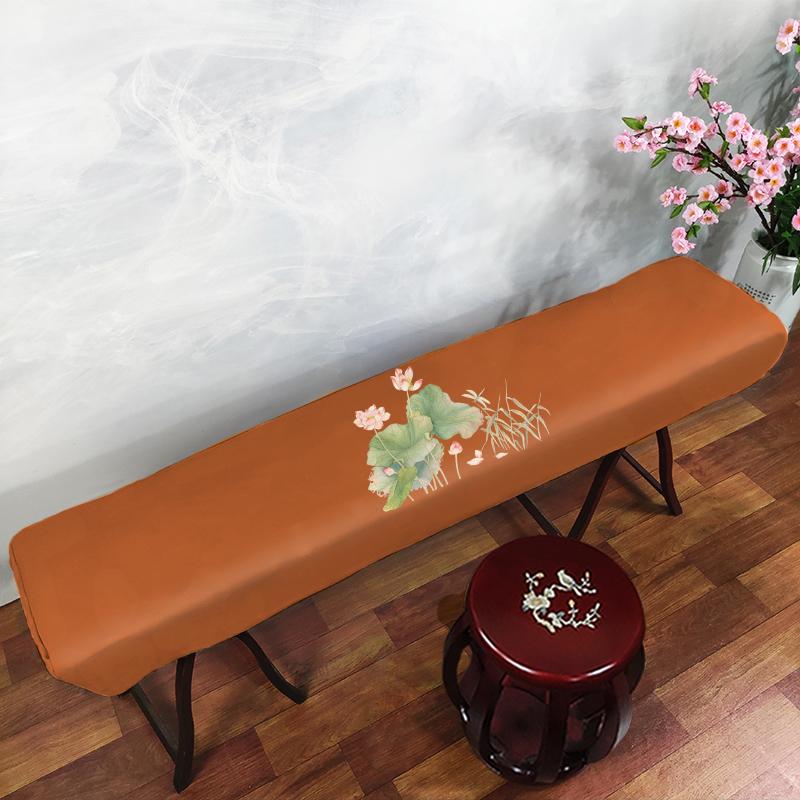 161-165cm Waterproof Guzheng Cover Chinese Ancient Style Dust Cover Edge Classical Literary Piano Organ Keyboard Furniture Cover