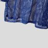 INCERUN Men Round Neck Long Sleeve Hollow Out Tops Mesh Sheer Shirts